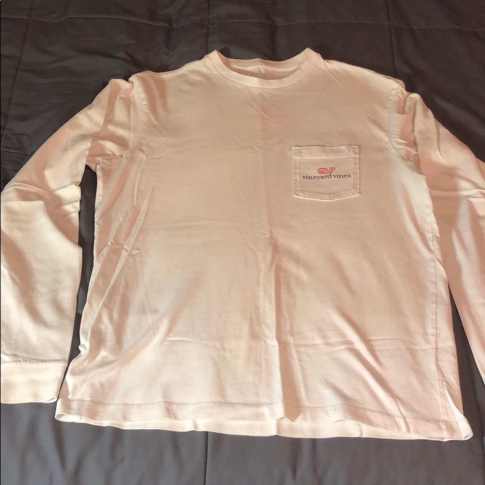 Men’s Vineyard Vines White Long Sleeve Tee